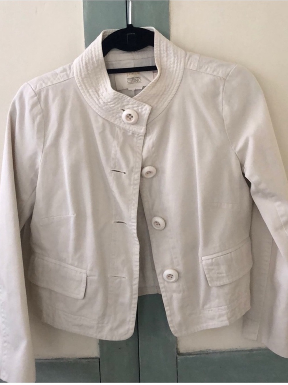 J. Crew Women's Cream Twill Jacket
